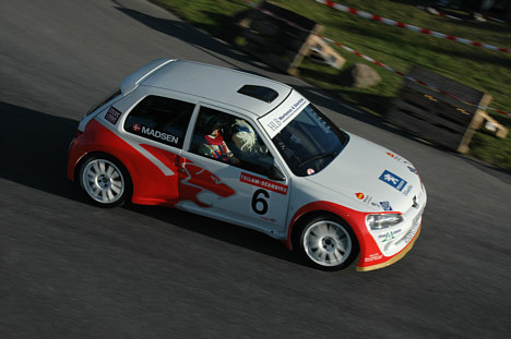 Sidste år vandt Brian Madsen Tvilum-Scanbirk Rally Show i denne Peugeot 106 Maxi, og kan han gentage præstationen i år, vil det udløse blot det andet hattrick i løbets historie.